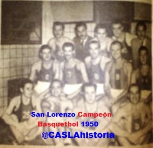 CASLA Campeon Basquet 1950